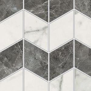 Mosaico Zigzag Bianco Apuano