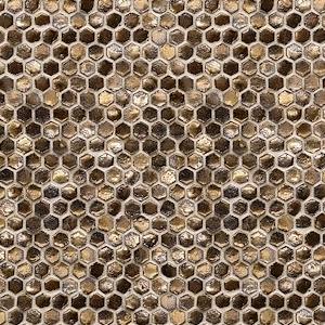 Mosaico Honeycomb B Oro