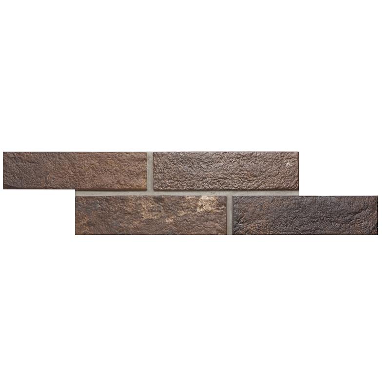 RONDINE BRISTOL Umber Brick 6x25 cm 9.5 mm Matte