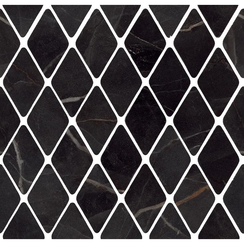 ITALGRANITI CHARM EXPERIENCE Mosaico Rombi Calacatta Black 31x33,5 cm 9 mm Lapped