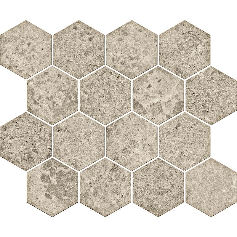 Serenissima CONCRETA Mosaico Esagona Ecru  25x30 cm 9.5 mm Mate 