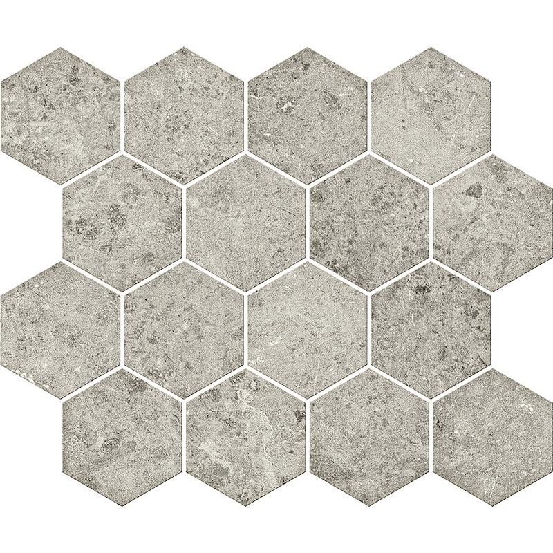 Serenissima CONCRETA Mosaico Esagona Titanio  25x30 cm 9.5 mm Mate 