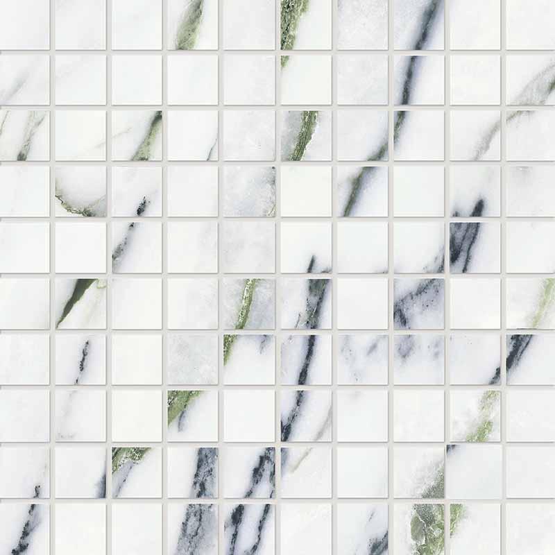 KEOPE ELEMENTS LUX Mosaico Calacatta Verde 30x30 cm 9 mm Lappato