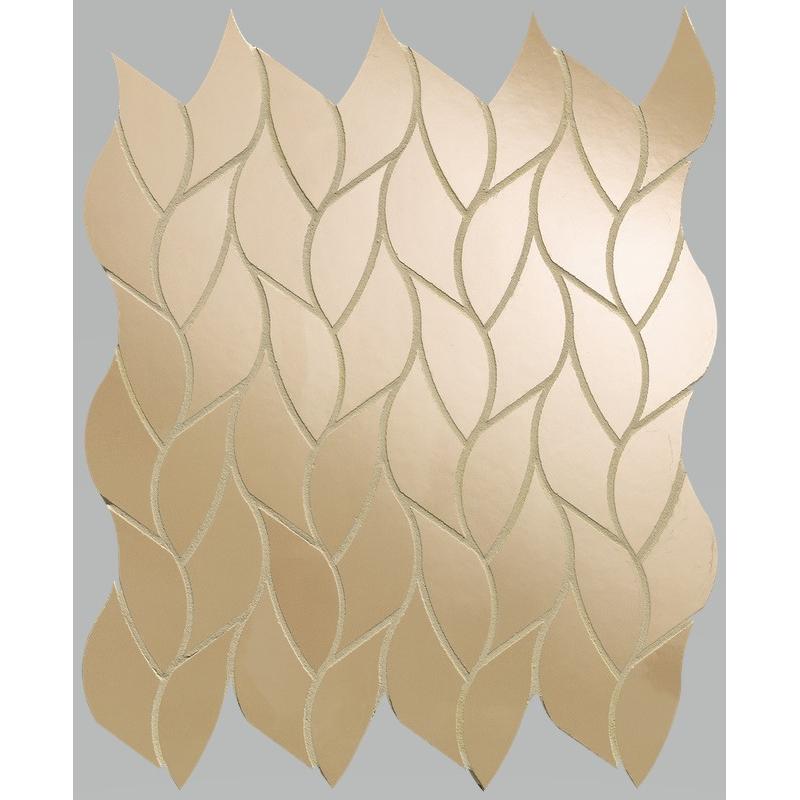 Fap ROMA GOLD ONICE MIELE LEAVES MOSAICO 25,9x30,9 cm 8.5 mm Lux