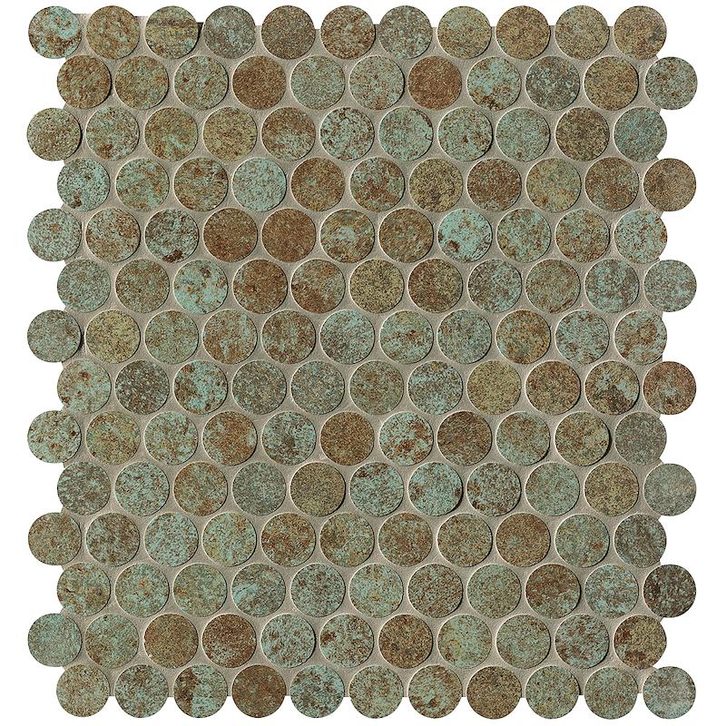 FAP SHEER Deco Rust Round Mosaico  29,5x32,5 cm 8.5 mm Mate 