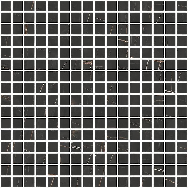 Herberia MARMI PREGIATI Mosaico Sahara Noir 30x30 cm 10 mm Lux