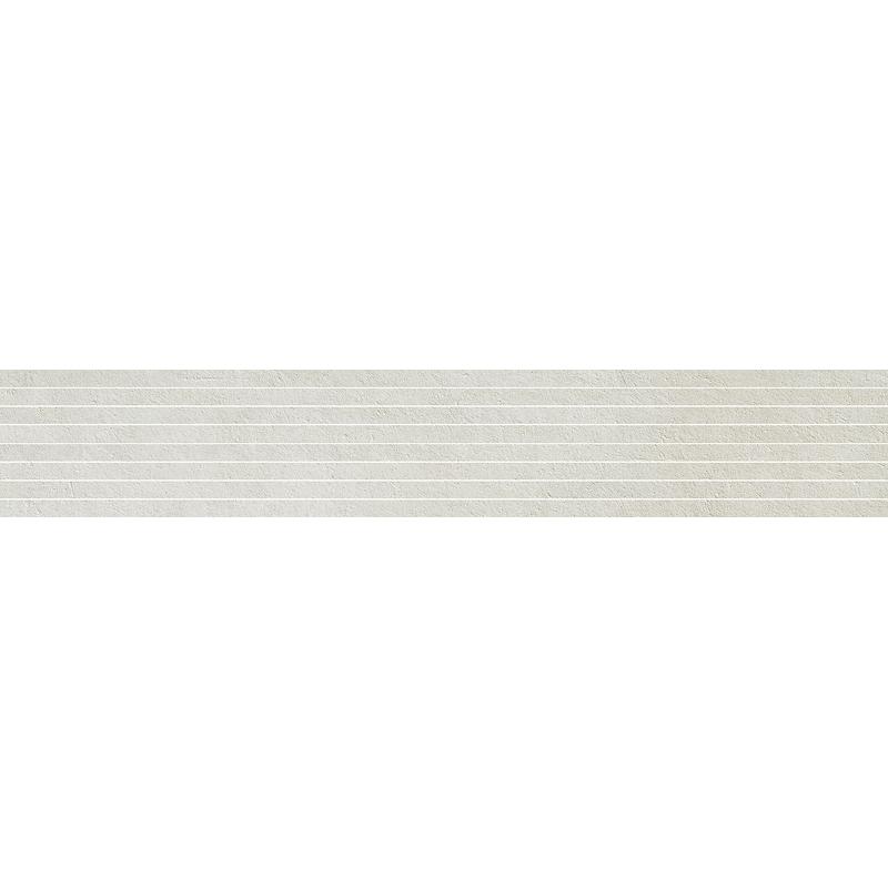 ITALGRANITI I Cementi Listello Tratto White 120x20 cm 6 mm Matte