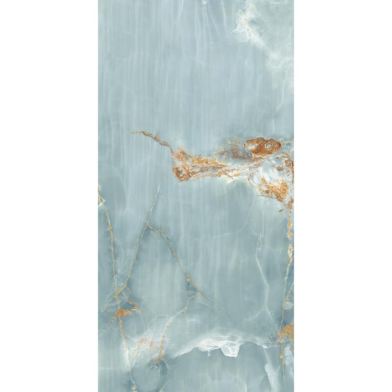 Imola THE ROOM Onyx Aqua Blue Gold 60x120 cm 6.5 mm Geläppt
