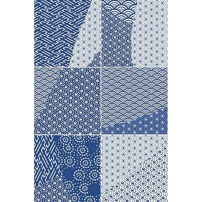 FIORANESE KINTSUGI JAPAN-MIX BLUE 20,13x20,13 cm 10 mm Glossy