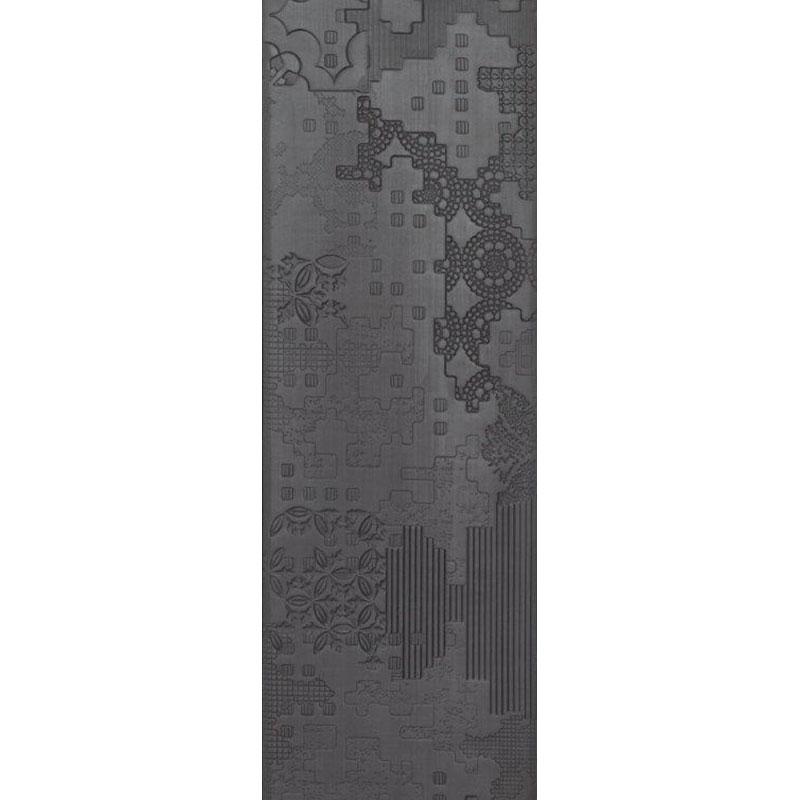 Mutina BAS RELIEF PATCHWORK NERO 18x54 cm 9 mm Drawn matte