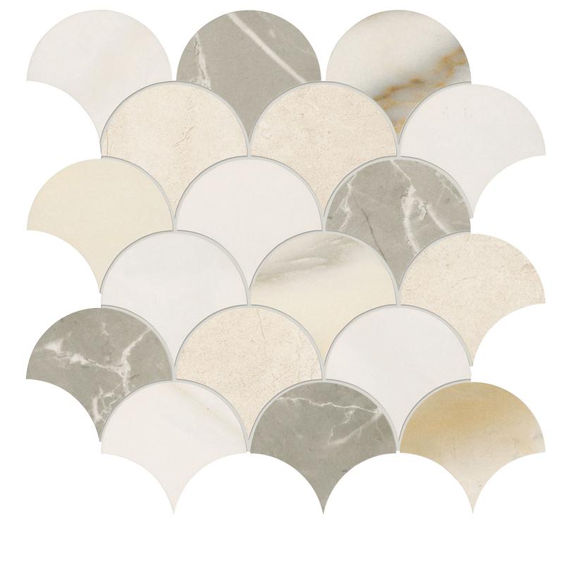 Super Gres PURITY MARBLE Mosaico Palm Mix A 30x30 cm 6 mm Mat