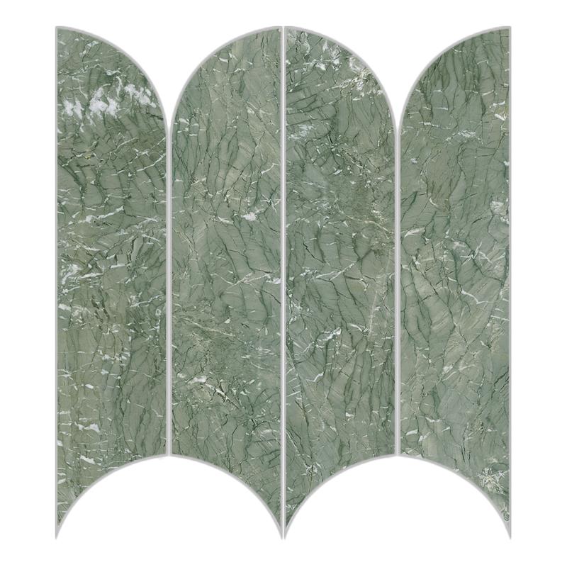 Ragno INCANTO Verde Antigua Mosaico Ventaglio  28,1x31 cm 10 mm Glossy 