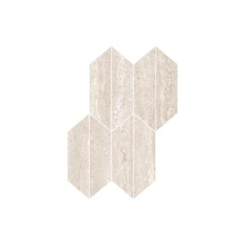 Ragno REALSTONE TRAVERTINO Mosaico Losanga Vein Bianco 29,4x40,7 cm 9 mm Matt