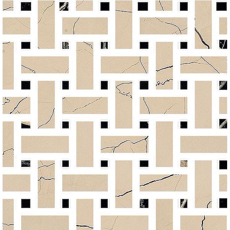 FIORANESE SOUND OF MARBLES MARBLES BEIGE ANTICO MOSAICO WEAVE  30x30 cm 10 mm Pulido 