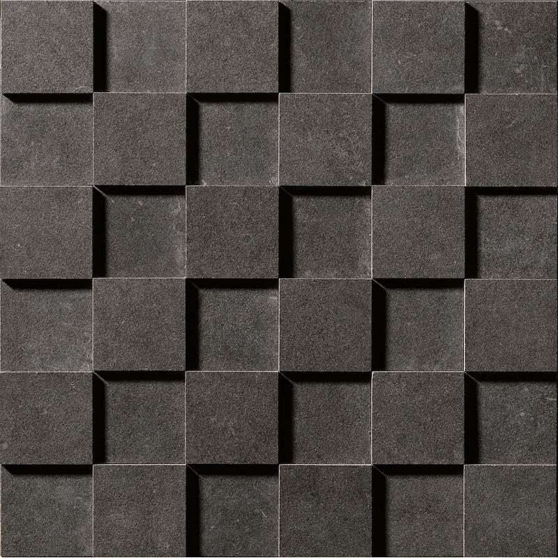 Cercom SQUARE Mosaico 3D Black In 30x30 cm 9.5 mm Matte