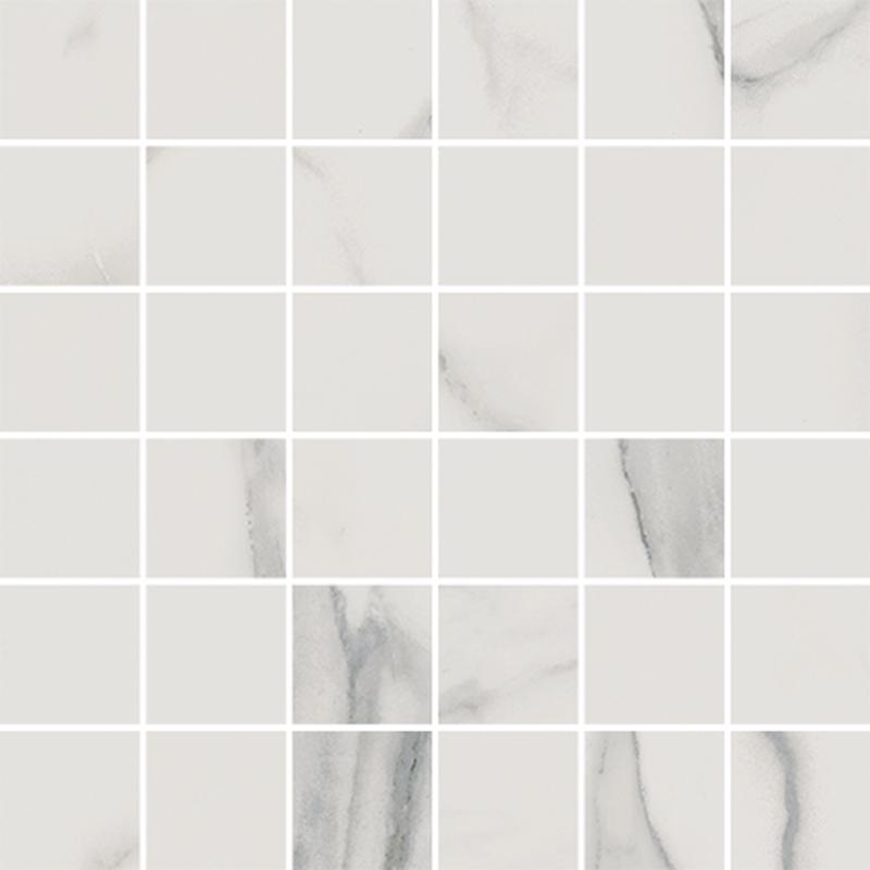 CERDOMUS Statuario Bianco Mosaico 4,7x4,7 Bianco  30x30 cm 9.5 mm Gepolijst 
