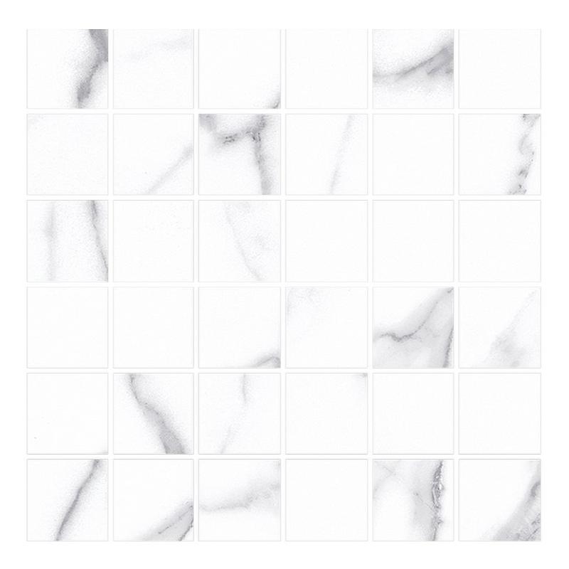 CERDOMUS Statuario Bianco Mosaico 4,7x4,7 Bianco 30x30 cm 9 mm Matt