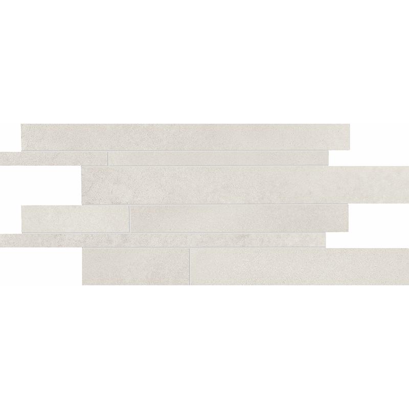 ERGON TR3ND Listelli Sfalsati White Concrete  30x60 cm 9.5 mm Mate 